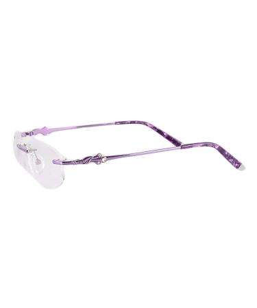 Noyota metal nasal cushion holder nose bridge replacement 1 pair of metal glasses replacement brackets nose bridge purple glasses spare parts for borderless 1-hole glasses frames