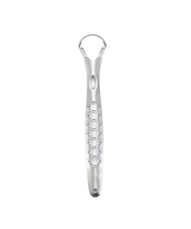 Stainless Steel Tongue Scraper Fights Bad Breath Tongue Cleaner for Adults Mouth Care for Fresh Breath Travel Essentials for Oral Care Easy to Use (Anti-slip handle)