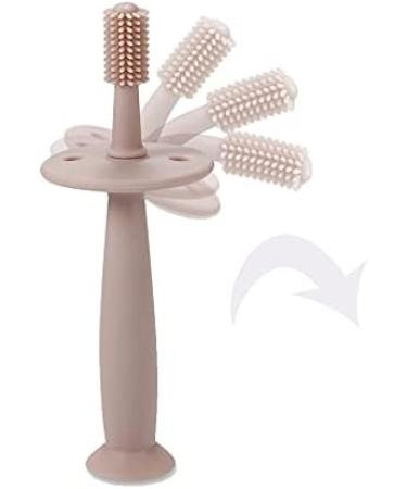 PandaEar Baby Finger Toothbrush Set | Silicone Oral Care for Infants (3 Months+) - Pink & Blue - Buy Online on GoSupps.com