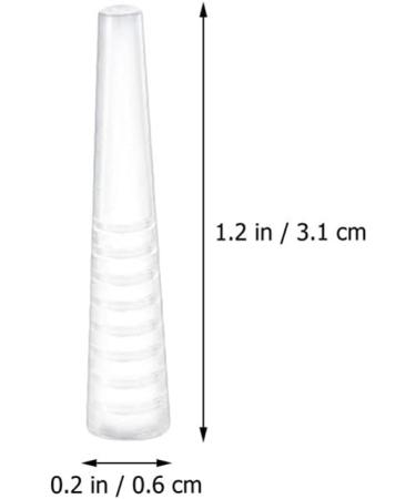Lurrose 50pcs Silicone Tweezer Covers - Transparent Point Protectors for Grafting Eyelashes Tips - Buy Online on GoSupps.com