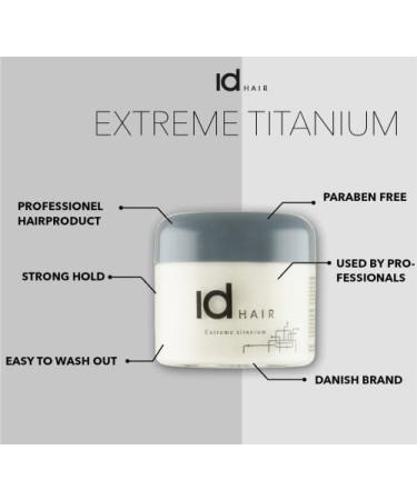 Idhair Extreme Titanium Mudwax - Strong Hold & Shine for Short Hair | Paraben-Free | 3 x 100ml Pack - Buy Online on GoSupps.com