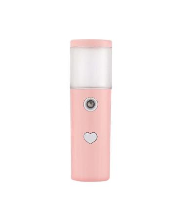 Dajidafu Face Mist Sprayer 30ml Rechargeable Moisturizing Facial Humidifier Portable Atomizer Salon Water Steamer Refillable Mister Pink