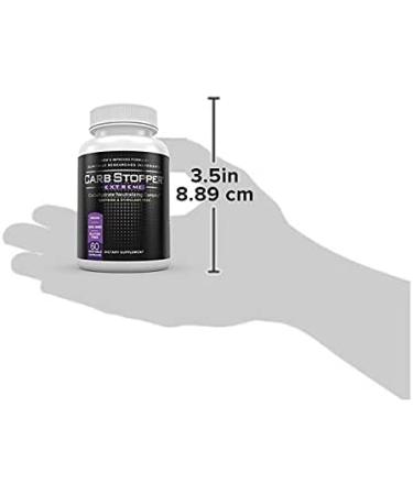 Carb Stopper Extreme - Natural Carbohydrate and Starch Neutralizer with White Kidney Bean Extract | 60 Caps - Keto Diet Cheat Supplement - Buy Online on GoSupps.com