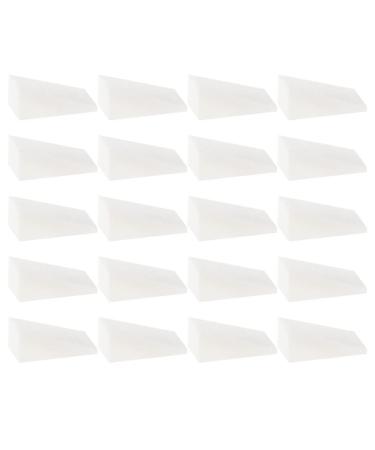 HEALLILY 20pcs Nail Art Gradient colored Stamping Tool Sponge Handheld Manicure Stamper