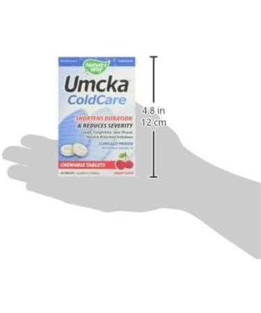 Nature's Way Umcka ColdCare Chewable Cherry Tablets - 20 Count - Buy Online on GoSupps.com