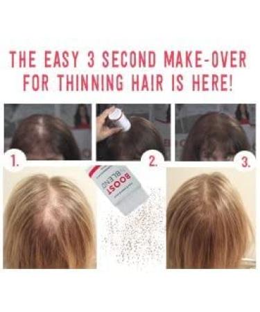 Boost N Blend Scalp Concealer Hair Powder - Female Hair Fibers for Thinning Hair & Visible Scalp - Dark Brown (25g/0.88oz) - Buy Online on GoSupps.com