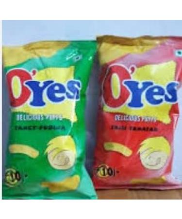 O'Yes Delicious Puffs Perfect for Snacking (Pack Of 4) Delicious Tasty And Twisty Treat Sold By Kidzbuzz (O'Yes Pudina) - Buy Online on GoSupps.com