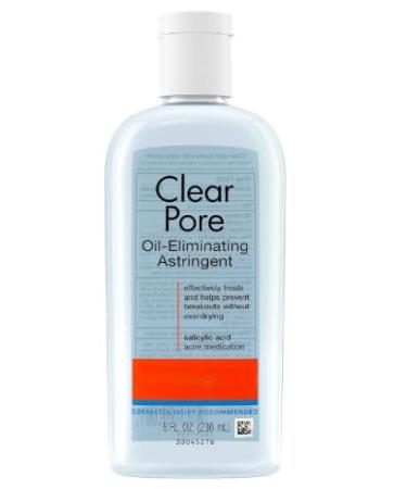 Oil-Eliminating Facial Astringent for Oily Skin and Clogged Pores Witch Hazel Formula with Salicylic Acid 8 fl oz Refreshing Skin Toner for Daily Use