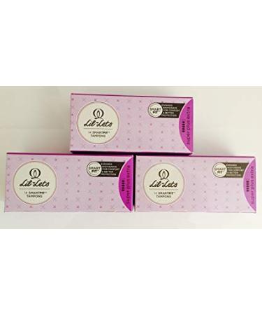 3 x 14 pieces lil-lets Super Plus Extra SmartFit tampon with non-applicator