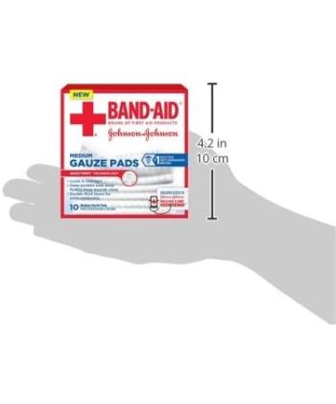 Band-Aid Medium Gauze Pads 3x3 Inches (Pack of 6 60 Count) | Perfect for Wound Care - Fast International Shipping - Buy Online on GoSupps.com