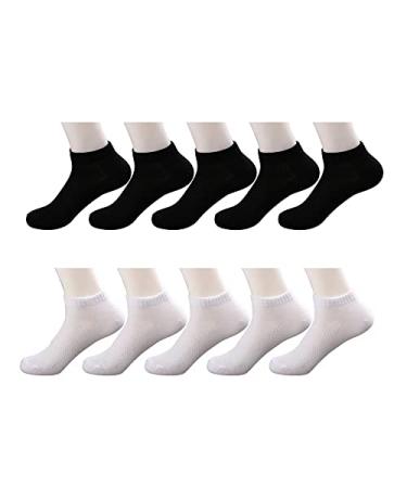 10 pairs of white and black disposable socks  travel portable replacement elastic stockings  suitable for sports business travel