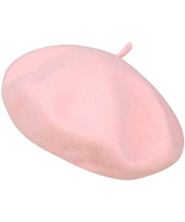 Gllutt Women Wool Beret Hat - French Style Pink Beret for Chic, Classic Look - Buy Online on GoSupps.com