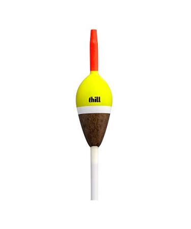 Thill America's Classic Float Fishing Bobber with Buoyant Balsa Wood Body, Pack of 2 Slip Float 7/8" Oval
