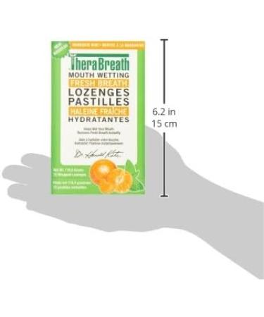 TheraBreath Dry Mouth Lozenges with Added ZINC - Mandarin Mint | Supports & Enhances Your Natural Saliva Production | 72 Count - Buy Online on GoSupps.com