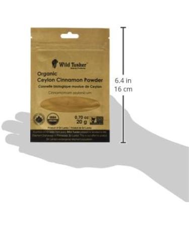 Wild Tusker Organic Ceylon Cinnamon Powder 20g - Buy Online on GoSupps.com