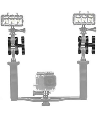 2 Pcs Black Aluminum Ball Clamp Mount for Diving Light Arms Tray System - Photography Camera Accessory - Buy Online on GoSupps.com