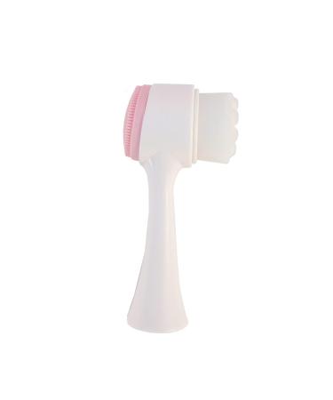 The Vintage Cosmetic Company Buff and Cleanse Brush Dual-Sided Cleanses and Exfoliates Silicone Bristles Gentle on Skin