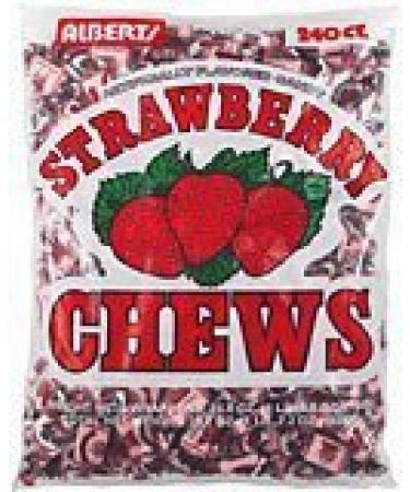 Albert's Fruit Chews - Strawberry Flavor (240 Candies)