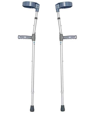 Forearm Crutches Adjustable Underarm Crutches Aluminum Crutches for Adults and Teenagers Adjustable Lightweight Handles Comfortable Grips Sturdy high Density Aluminum 2pcs Lightweight Arm Crutch