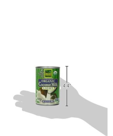 Native Forest Organic Light Coconut Milk Reduced Fat 13.5oz Cans - Pack of 12 | Organic, Dairy-Free, Gluten-Free - Buy Online on GoSupps.com