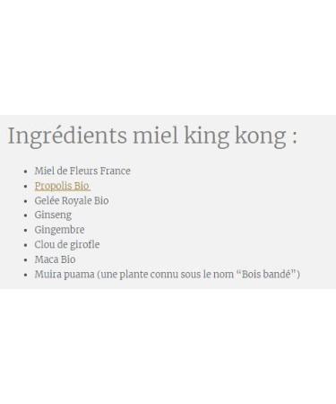 King Kong Honey: Boost your vitality and energy! Made in France. Pack of 3-6 - 9 Sticks (6 SACHETS) - Buy Online on GoSupps.com