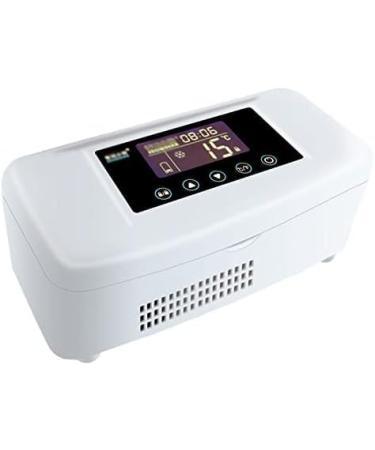 Diabetic Mini Fridge Portable Insulin Cooler Medicine Refrigerator Compact Medical Cooling Box 189x82x74mm With LED Display For Home Vehicle Camping Travel Single Battery Constructive23