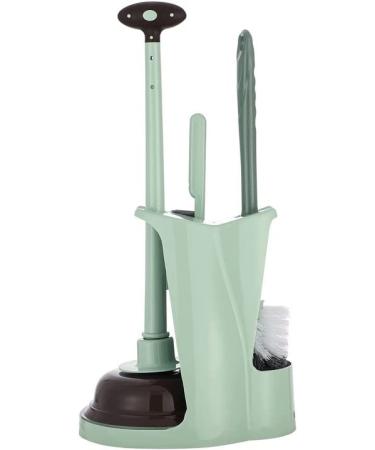 Toilet Plunger and Bowl Brush Combo for Bathroom Cleaning,Green, 1 Set by Cq acrylic