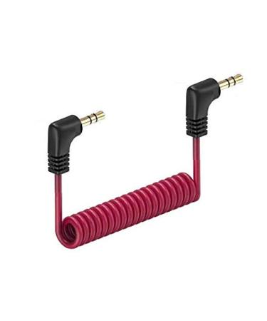 3.5mm TRS to TRS Patch Cable Cord Wire for Canon, Nikon & Other Cameras with 3.5mm Mic Jack, Compatible with Rode VideoMicro, Wireless GO II, Movo, GoPro Pro with Mic Adapter & Other External Mics