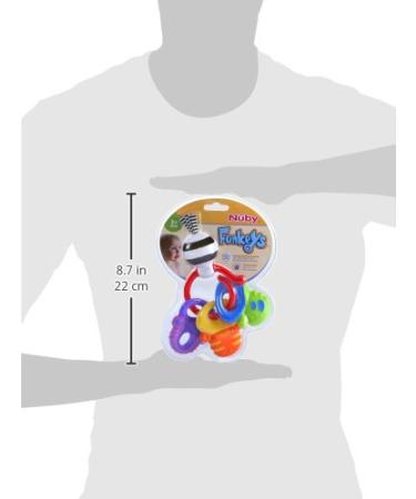 Nuby Fun Keys Teether Ring - Soothing Baby Teething Toy - Buy Online on GoSupps.com