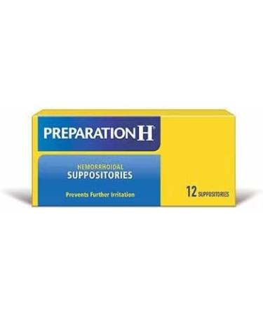 Buy Preparation H Suppositories 12 - Fast International Shipping Relieve Hemorrhoid Pain - Buy Online on GoSupps.com