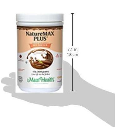 Maxi-Health NatureMAX Plus Energy Support Drink Soy Protein Powder - Sugar-Free - 20g Protein - Chocolate Flavor - Kosher Vitamin - 1lb - Buy Online on GoSupps.com