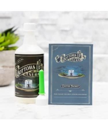 Organic Coffee Enema Kit | Easy to Use at Home | (2) Natural Coffee Packets | 8oz BPA Free Bottle - Buy Online on GoSupps.com
