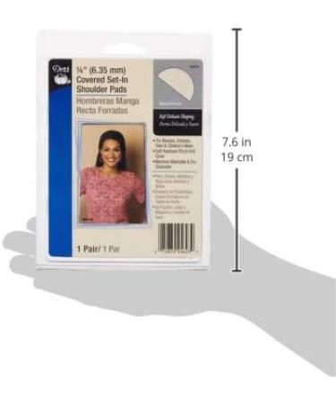 Dritz 53070 Covered Set-in Shoulder Pads 1/4-Inch Natural - Pack of 2 - Buy Online on GoSupps.com