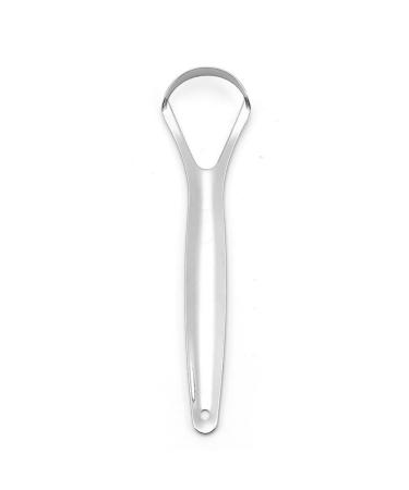 Stainless Steel Tongue Scraper Fights Bad Breath Tongue Cleaner for Adults Mouth Care for Fresh Breath Travel Essentials for Oral Care Easy to Use (big tongue scraper)