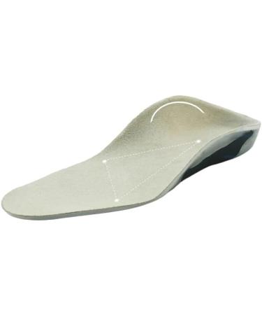 CSCDD 3D Orthopedic Insoles for Flat Feet | X/O Leg Support | PU Heel Pad Inserts - Size 24.5cm - Buy Online on GoSupps.com