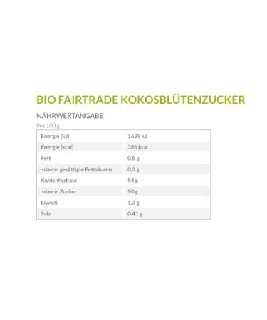 Borchers Organic Fair Trade Coconut Blossom Sugar | Set of 8 | Vanilla Caramel Flavor | 8x275g - Premium Natural Sweetener - Buy Online on GoSupps.com
