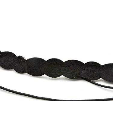 Beaded Rhinestone Headband - Elastic Non-Slip Black Hair Hoop for Women and Girls - Buy Online on GoSupps.com