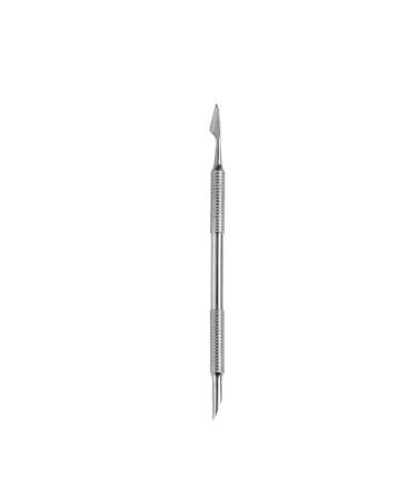 Professional Double Ended Stainless Steel Metal Pusher Metal Silver Cuticle Pusher and Cutter Remover Salon Quality