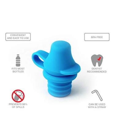 KiddiKap No Spill Silicone Bottle Top Spout 3 Pack Bundle - BPA Free (Red Blue Green) - Buy Online on GoSupps.com