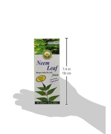 Basic Ayurveda Neem Leaf Juice 16.23 fl oz - Pure Neem Leaf Juice, 480ml (1 Pack) - Buy Online on GoSupps.com