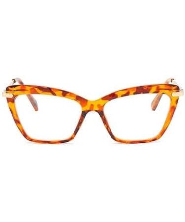 Trendy Anti Eye Strain Cat-Eye Reading Glasses | Blue Light Blocking Large Eyeglasses for Computer Use +0.00 Light-powder - Buy Online on GoSupps.com