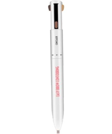  RVUEM Eyebrow Contour Pen 4 in 1 Long Lasting Rotate Defining Highlighting Brow Pencil Black Brown. - Buy Online on GoSupps.com