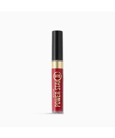 Avon AVON Power Stay Lip Tint - The Red One | Long-lasting intense colour lip stain for up to 16 hours | Long-lasting comfortable lipstick with lightweight formula | 5 ml