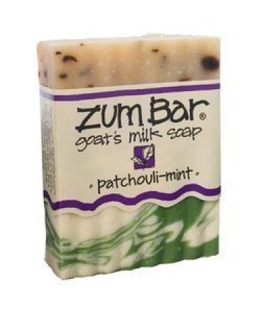 Indigo Wild: Zum Bar Goat's Milk Soap Bar Patchouli Mint 3 oz (3 pack)