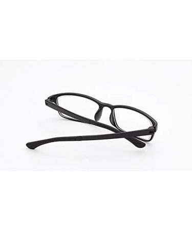 Rongchy Stylish TR90 Myopia Glasses for Men & Women - Short-Sighted -0.50 to -6.00 - Black - Buy Online on GoSupps.com