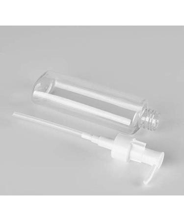 Refillable Plastic Clear Flat Pumps Lotion Cream Cleansing Oil Dispenser Bottle Travel Bottles Pump Bottle Make Up Cosmetic Container Holder Pack of 3 (100ml) 100 ml (Pack of 3) - Buy Online on GoSupps.com