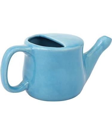 Ancient Impex Ceramic Neti Pot Spill Proof with 5 Sachets Neti Salt - Sky Blue Color Holds 400 ML (13.5 FL Oz) - Buy Online on GoSupps.com