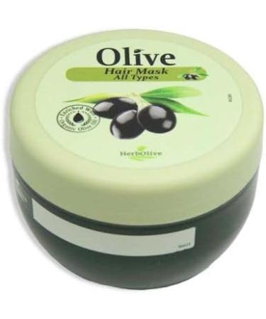 Herbolive Hair mask all types of olive oil restorative and regenerated anti-breakage and heat protection extremely anti-snap 1 pack (1 x 250 ml) ideal for use at - Buy Online on GoSupps.com