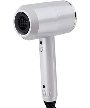 1800W Professional Ionic Hair Dryer with Diffuser Power Hairdryer Lightweight Hair Dryer with Concentrator Attachments Fast Drying Time and Low Noise For Household Travel Office (Pearl White)