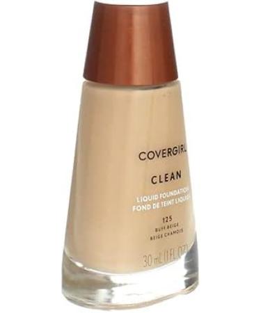 CoverGirl Clean Liquid Foundation 125 Buff Beige 1oz - Lightweight Coverage for Flawless Skin - Buy Online on GoSupps.com